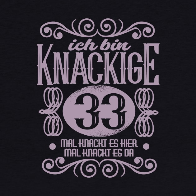 33. Geburtstag Frauen by HBfunshirts